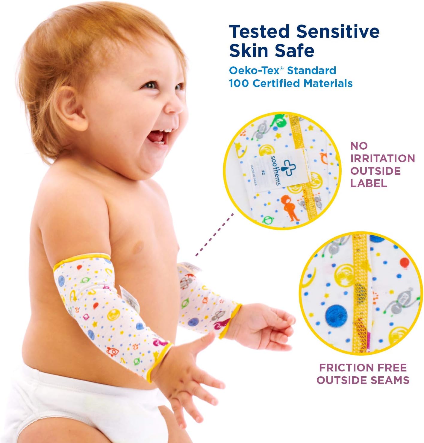 Eczema Arm or Leg Sleeves for Itch Relief and Wet Wrap Bandages for Baby & Kids